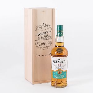 Whisky na urodziny GLENLIVET w personalizowanej skrzynce