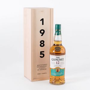 Szkocka whisky w skrzynce PREZENT NA URODZINY whisky na prezent prezent na 50 urodziny prezent urodzinowy