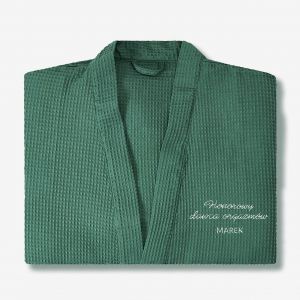 Szlafrok dla ch�opaka z haftem HONOROWY DAWCA ORGAZM�W szlafrok personalizowany prezent dla ch�opaka