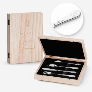 Sztu�ce z grawerem TW�J TEKST prezent na Chrzest �wi�ty