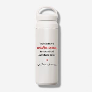 Termos z uchwytem WIELKIE SERCE prezent dla nauczyciela na koniec roku prezent na dzie� nauczyciela