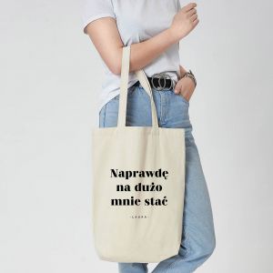 Torba materiaowa z nadrukiem NA DUO MNIE STA