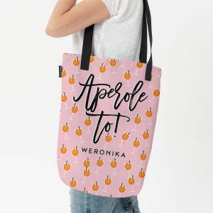 Torba ze miesznym nadrukiem APEROLE TO dla mioniczki Aperol Spritz