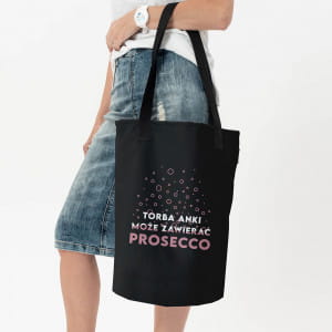 Torba na zakupy z nadrukiem PREZENT DLA MIONICZKI PROSECCO