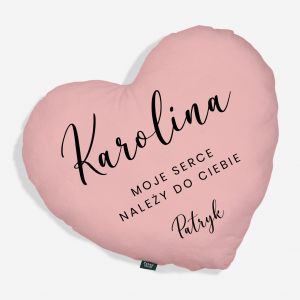 Walentynkowa PODUSZKA SERCE prezent dla dziewczyny poduszka na walentynki prezent walentynkowy dla niej