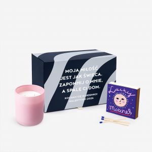 Walentynkowy zestaw prezentowy SPAL� CI DOM �wieca i zapa�ki prezent na walentynki dla niej