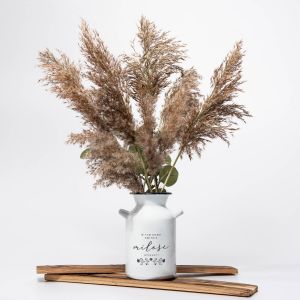 Metalowy wazon personalizowany W TYM DOMU KWITNIE MIŁOŚĆ