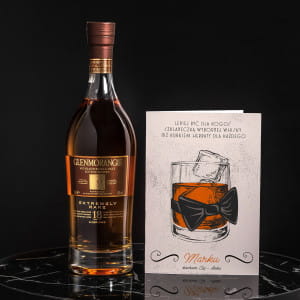 Whisky Glenmorangie z kartk personalizown PREZENT DLA MʯA NA ROCZNIC LUBU 