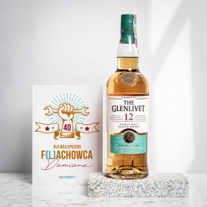 Whisky Glenlivet + kartka PREZENT NA 40 URODZINY MECHANIKA