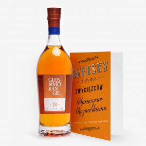 Whisky Glenmorangie na prezent z personalizowan kartk POMYS NA PREZENT DLA SZEFA