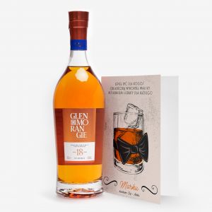 Whisky Glenmorangie z kartk personalizown PREZENT DLA MʯA NA ROCZNIC LUBU 