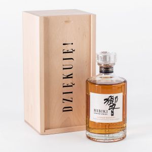 Skrzynka z whisky Hibiki DZIKUJ personalizowana