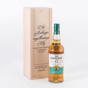 Whisky w drewnianej skrzynce PREZENT DLA TATY na urodziny whisky na prezent personalizowany prezent dla taty