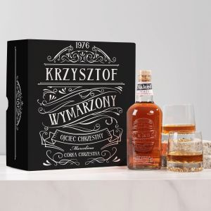 Whisky urodzinowe PREZENT DLA CHRZESTNEGO