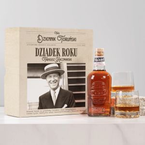 Whisky ze szklankami DZIADEK ROKU prezent dla dziadka