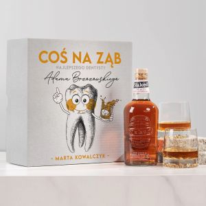 Whisky ze szklankami PREZENT DLA DENTYSTY