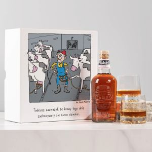 Whisky ze szklankami PREZENT DLA ROLNIKA