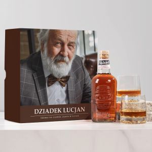 Whisky ze szklankami PREZENT NA DZIE DZIADKA