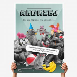 Wielka kartka EKIPA prezent dla osoby odchodz�cej z pracy - XXL