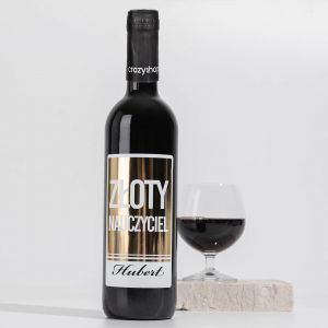 Wino dla nauczyciela ZOTY NAUCZYCIEL prezent dla nauczyciela prezent na Dzie Nauczyciela