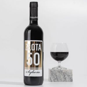 Wino na prezent urodzinowy ZOTA 50