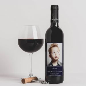 Czerwone wino personalizowane WINOWAJCA prezent dla opiekunki