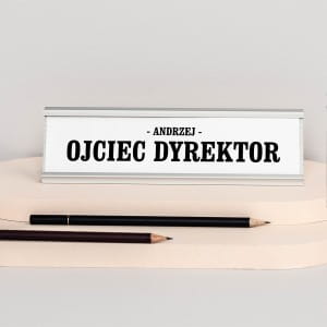 Wizytownik biurkowy MIESZNY PREZENT DLA PRZYSZEGO TATY