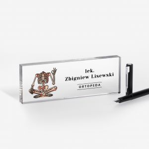 Wizytownik na biurko PREZENT DLA ORTOPEDY wizytownik personalizowany prezent dla lekarza ortopedy