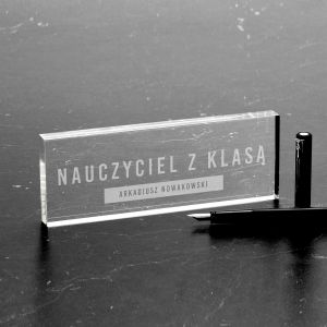 Tabliczka na biurko UPOMINEK DLA NAUCZYCIELA prezent dla nauczyciela prezent na Dzie Nauczyciela