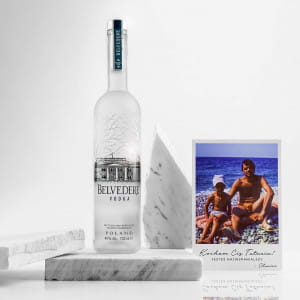 Belvedere wdka + kartka ze zdjciem ALKOHOL NA PREZENT DLA TATY