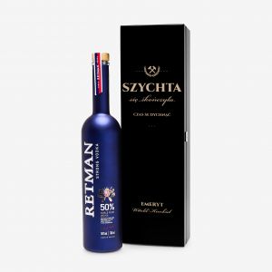 W�dka dla g�rnika w grawerowanej skrzynce PREZENT Z OKAZJI PRZEJ�CIA NA EMERYTUR� prezent dla g�rnika emeryta