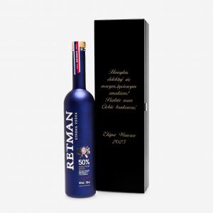 W�dka w grawerowanej skrzynce PREZENT DLA �WIE�O UPECZONEGO EMERYTA prezent na emerytur�