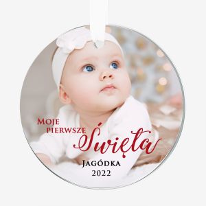 Zawieszka ze zdjciem MOJE PIERWSZE WITA