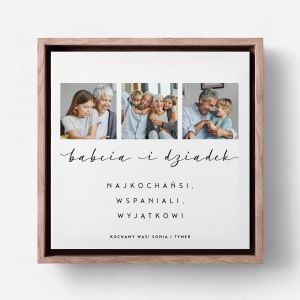 Zdj�cia na p��tnie w ramie WSP�LNY PREZENT DLA DZIADK�W