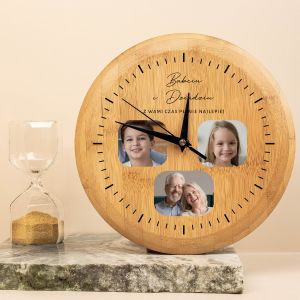 Zegar na Dzień Babci i Dziadka