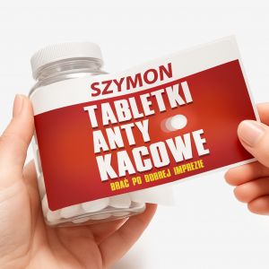 Zestaw cukierkw mitowych z etykiet do personalizacji PREZENT DLA KOLEGI cukierki mitowe mitowe cukierki