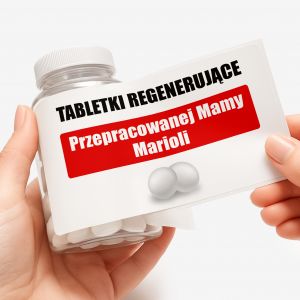 Zestaw cukierkw mitowych z etykiet do personalizacji DLA MAMY NA CHWIL WYTCHNIENIA prezent dla mamy