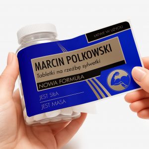 Zestaw cukierkw mitowych z etykiet do personalizacji PREZENT DLA KULTURYSTY cukierki mitowe