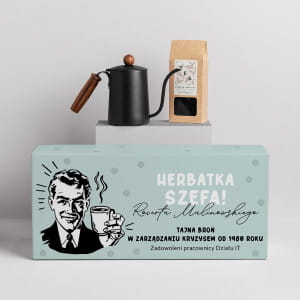 Dzbanek z herbat PREZENT DLA SZEFA na urodziny