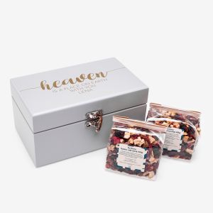 Zestaw herbat w skrzynce szarej HEAVEN prezent dla ukochanej
