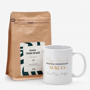 Zestaw prezentowy DLA PRACOWNIKA kawa i kubek personalizowany