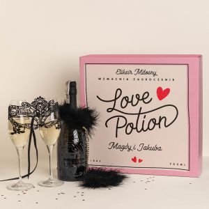 Zestaw prezentowy z Prosecco LOVE POTION wsplny prezent na Walentynki