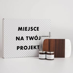 Zestaw prezentowy konfitury i deska do serw TWJ PROJEKT zestaw do serw deska do sera