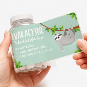 Zestaw cukierkw mitowych z etykiet do personalizacji - dla nauczyciela prezent na dzie nauczyciela