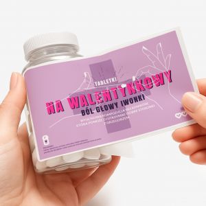 Zestaw prezentowy: mitwki + etykieta do naklejenia prezent na Walentynki prezent walentynkowy cukierki mitowe