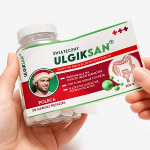 Zestaw prezentowy: mitwki + etykieta do naklejenia MIKOAJKI  mieszny upominek na Mikoajki prezent na mikoajki