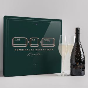 Zestaw prosecco dla programistki KOMBINACJA RESETUJCA