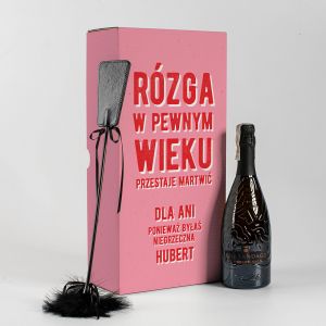 Zestaw Prosecco i pejcz ORYGINALNY PREZENT WALENTYNKOWY DLA NIEJ