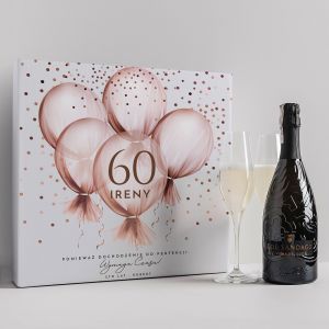 Zestaw prosecco PREZENT NA 60 URODZINY DLA NIEJ