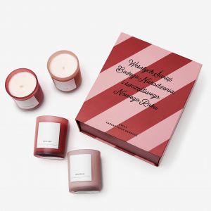 Zestaw wiec zapachowych WESOYCH WIT prezent na wita dla pracownika